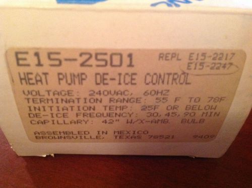 RANCO E15-2501  HEAT PUMP DE-ICE CONTROL