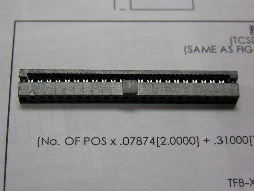 5 Samtec TCSD-22-01-N 2mm Female  Double Row  IDC Socket Connectors Au Contacts