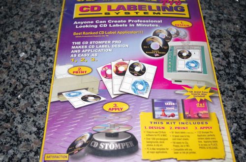 Cd stomper pro cd labeling system - new in box/sealed for sale