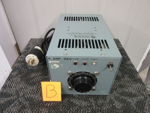 Superior electric  pba10-n01-2 variable transformer powerstat enclosure 4 amp b for sale