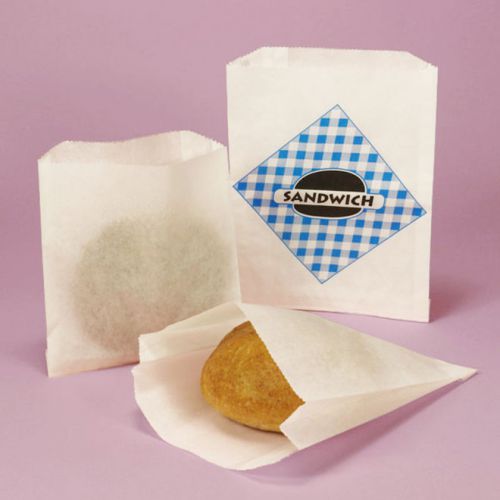 Sandwich Bag White dry waxed paper ,Double-Open Style