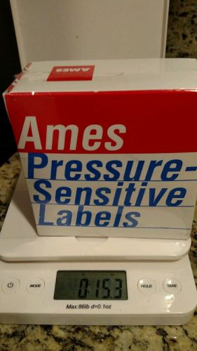 Ames pressure sensitive labels number 8