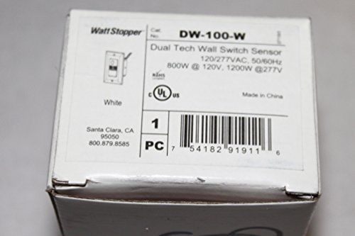 New wattstopper dw-100-w wall switch occupancy sensor in white for sale