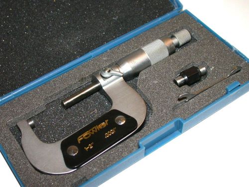 Up to 3 new fowler 1-2&#034; .0001&#034; micrometers 52-229-002 for sale