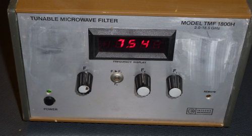Integra Microwave TMF1800H Tunable Microwave filter 2-18 5 GHZ