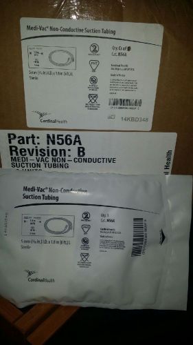 NEW! N56A Cardinal Health Medi-Vac Non-Conductive Suction Tubes  Quantity of 100