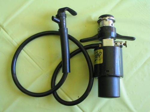 Vintage low profile pump draft beer keg tap with dispensing hose for sale