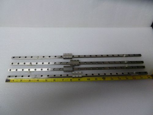 LOTS OF 4 SCHEEBERGER MN9-G3-V0 Linear Bearing Slide Rail 18 IN LONG