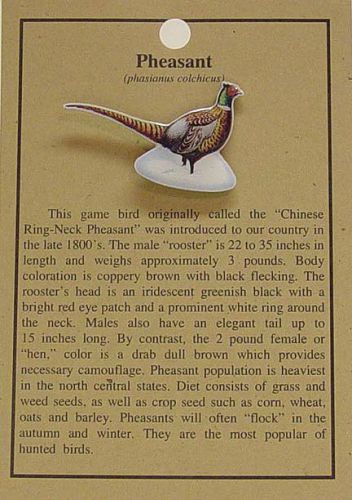 Pheasant hat pin lapel pins -free u.s. ship for sale