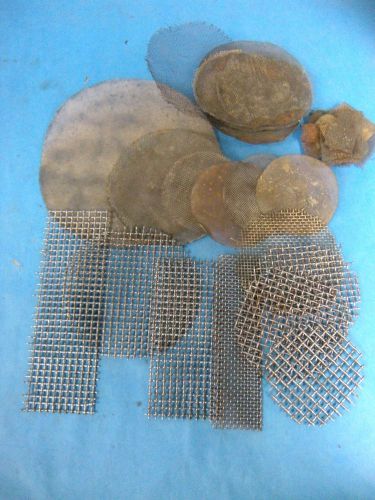 Soils lab mesh screen various sizes lot of 20 for sale