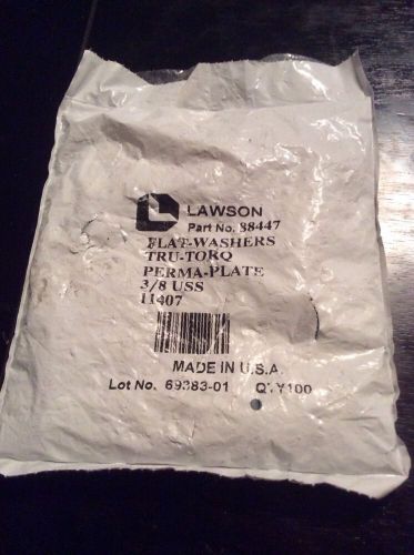 Lawson Tru Torq Flat Washers 3/8&#034;, 88447, 100 Pack