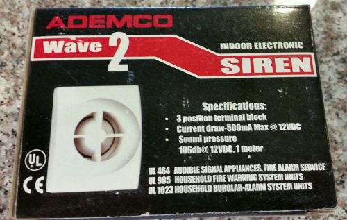 Honeywell/ Ademco Wave2 Two-Tone Indoor Siren - New!
