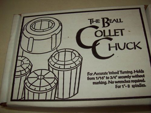 THE BEALL COLLET CHUCK 1&#034; W/ 5 COLLETS