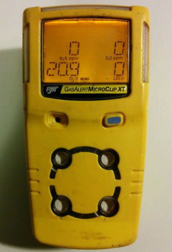 Bw gas alert micro clip xt honeywell h2s co o2 lel confinedspace  meter warranty for sale