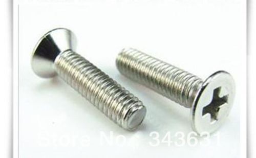 M4 x 10mm flat head phillips machine screws a2 stainless 1000pcs for sale