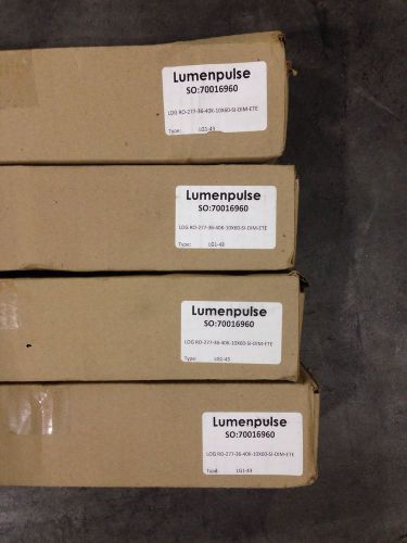 New In Box 4ft Lumenpulse LOG RO-277-36-40K-10x60-SI-DIM-ETE Lumenfacade