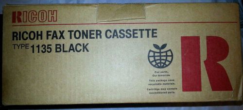 Ricoh Fax  Toner Cassette Type 1135 Black Model H191-72 Fits 1900L/2000L/2050L