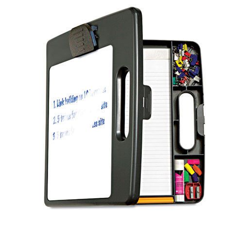 Portable Dry Erase Clipboard Case with 4 Compartments