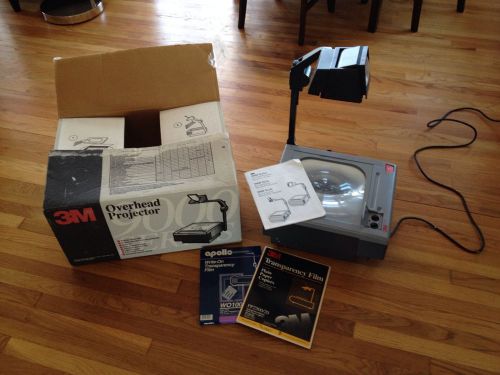 NEW 3M 9100 Overhead Projector 9000AJB Bulb &amp; Lots of Film Included