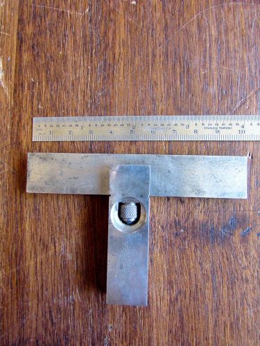Vintage Antique Sheffield England Moore &amp; Wright 4” Machinist Square No. 414