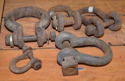 5 big clevis hooks 32 lbs of logging farm tractor heavy duty tool lot for sale