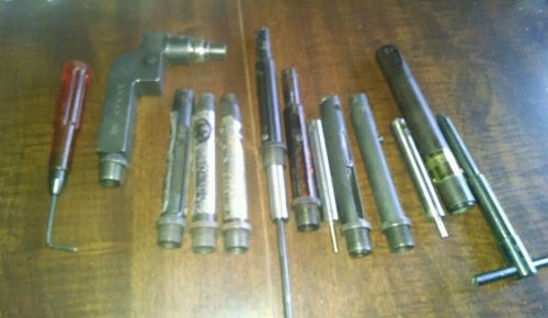 Olympic , allfast , huck rivet pullers riveter gun noses and pullers lot of 13 for sale