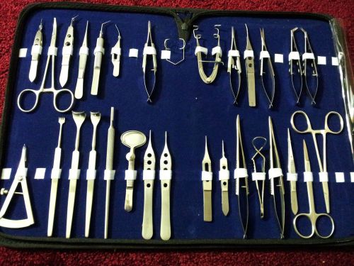 Tgind 30 pcs  basic ophthalmic eye micro surgery surgical instruments set kit for sale