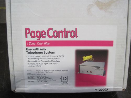 New Valcom V-2000A Integrated Single Zone Page Control Unit