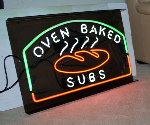 Oven baked subs - fluorescent sign for sale