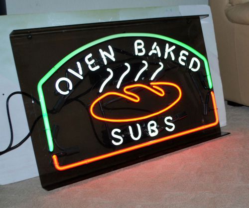 OVEN BAKED SUBS - Fluorescent Sign