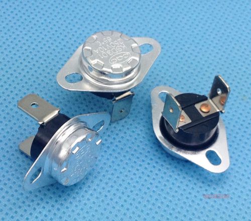 10pcs ksd301 bimetal disc thermostat 120°c nc temperature switch solid collar for sale