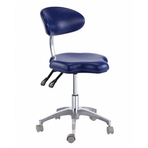 Medical dental dentist&#039;s mobile chair doctor&#039;s stools with backrest pu leather for sale