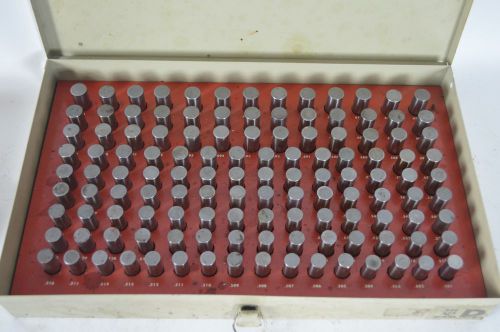 Vermont machinist gage .501 - .625 steel pin gage set minus d-series for sale