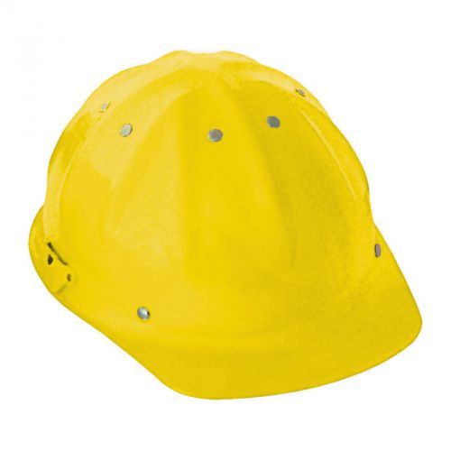 Aluminum cap style hard helmet 4 point ratchet suspention hard hat yellow for sale