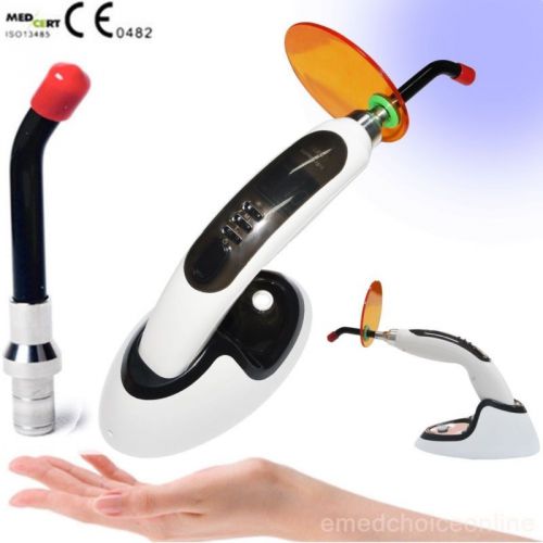 CE&amp; FDA Dental Wireless Cordless LED Curing Light Lamp 1200MW With 2 Tips ca