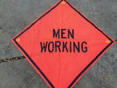 Men Working Road Sign