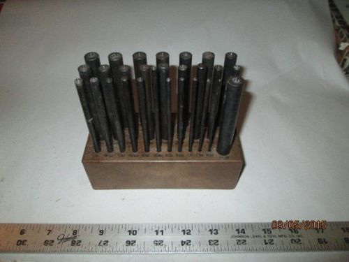 MACHINIST LATHE MILL Set of Center Transfer Punch es in Holder