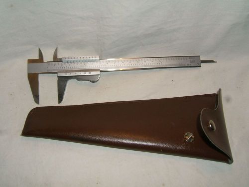 Vintage Hardened Stainless 6&#034; CALIPER Made in Poland with pouch