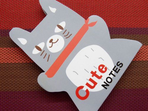 1X Animal Cute Color Paper Note Memo Message Scratch Doodle Draft Pad Booklet D1