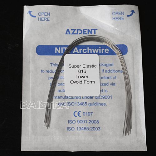 Dental Orthodontic Arch Wire Round 016Lower Super Elastic Niti (10pcs/pack)
