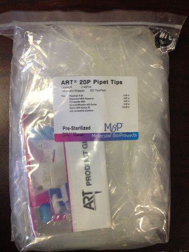 MBP Art 20P Individually Wrapped Pipet Tips Cat. 2149PIW 500 Tips/Pack New!