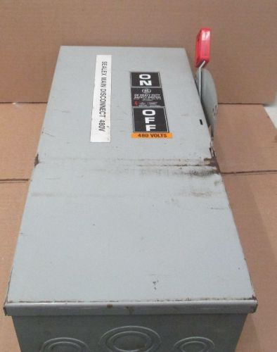 GE CAT#TH3362 DISCONNECT 60A 600V 3POLE Fusible Model 10