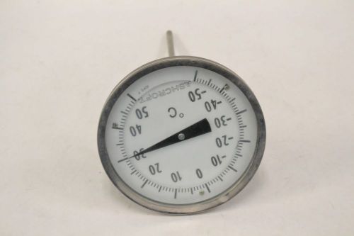 Ashcroft 10p2f 6in stem temperature -50 to 50c 5 in 1/2 in npt gauge b320573 for sale