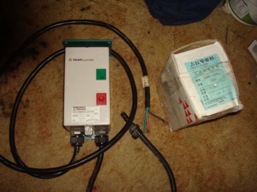 Nos taian 220v 3 hp rated magnetic starter came new with a grizzly table saw for sale