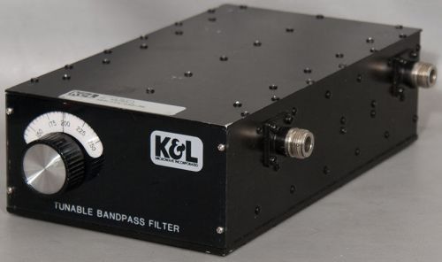 K&amp;l microwave/mpg 5bt-125/250-5-n/n tunable bandpass filter 125-250 mhz for sale