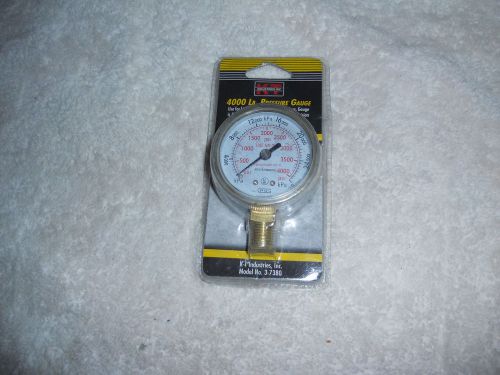 4000 pound gage for use with high pressure  gas regulator