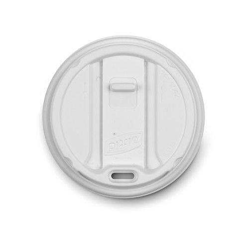 Dixie reclosable hot cup lid in white for sale