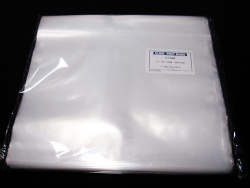 NEW ULINE POLY BAGS 2 MIL  9&#034;X10&#034; QTY 100 BAGS Meets FDA and USDA