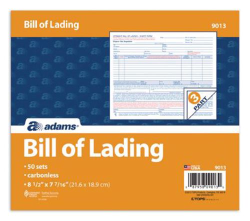 Adams Business Forms 3 Part Bill of  Lading Short Form Set of 2450