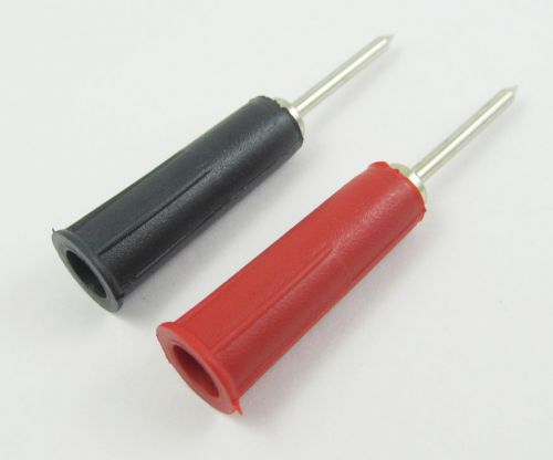 2 pcs banana female jack to 2mm pin tip plug copper adapter for multimeter probe for sale